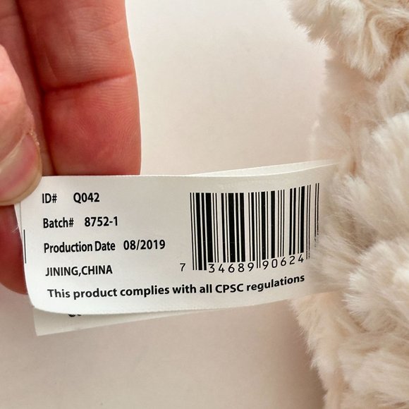 Kellytoy Sugarloaf Ivory Llama Alpaca Plush Riding Blanket Stuffed Animal Toy - Picture 9 of 12